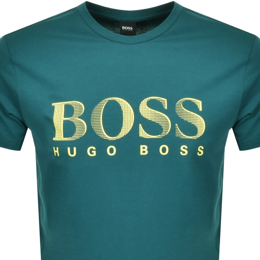 Alternative Image for ProductBOSS HUGO BOSS UV Protection Logo T Shirt Green2
